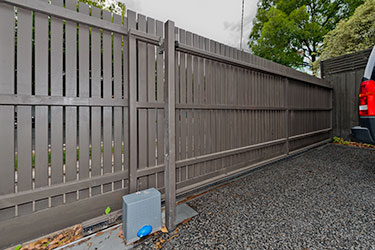 modern picket gate